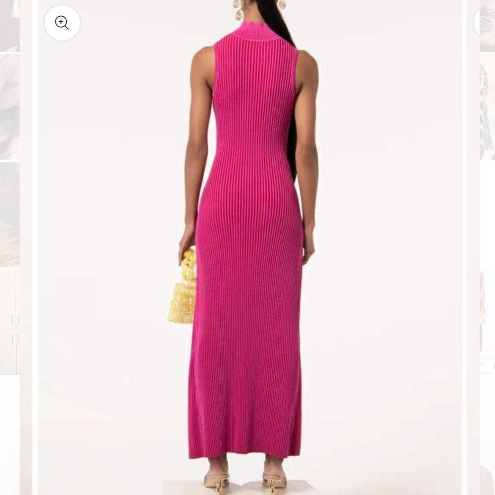Cult Gaia Fuchsia Knit Maxi Dress - Picture 6 of 6